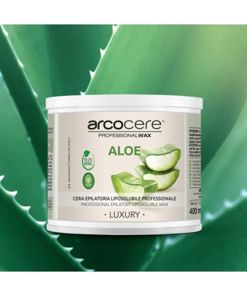 Arcocere depilační vosk v plechovce Aloe Hypoalergenní 400ml - Image 4